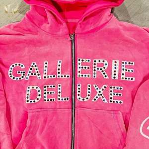 เสื้อมีฮู้ดสีชมพูพลอยเทียมสีดำแบบกำหนดเองพิมพ์ลายหน้าจอโอเวอร์ไซส์กระเป๋าซิปรูดซิปมีฮู้ดกางเกงวินเทจ - Product Image 2