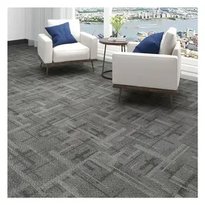 Custom Hotel Hexagon Carpet Tile Cheap Office Floor 50x50 100x100 Commercial Hexagon Nylon Carpet