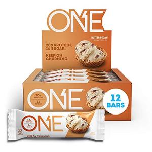 ONE Barres protéinées, beurre de pécan, barres protéinées sans gluten 2.12 onces (12 pièces) - Product Image 1