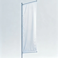 Bannière extérieure portable haut de gamme, impression par transfert thermique personnalisée, 100% polyester, durable, résistante aux intempéries, écologique, ignifuge