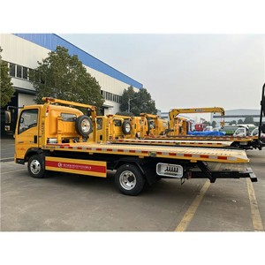 Sinotruk HOWO 4X2 3 Tons 4Ton Slide <b>Flatbed</b> Tow <b>Truck</b> Road Wrecker <b>Truck</b> - Product Image 3
