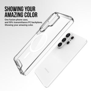 เคสโทรศัพท์แม่เหล็กใสหรูหราแบบใหม่สำหรับ Samsung Galaxy S26 Ultra บางเฉียบ ผลิตจากวัสดุ PC แข็งและ TPU นิ่ม ป้องกันอย่างมีประสิทธิภาพ - Product Image 4