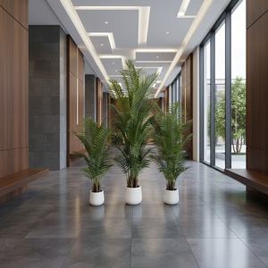 Personalizzabile moderna <span class=keywords><strong>palma</strong></span> tropicale artificiale <span class=keywords><strong>legno</strong></span> finto giardino interno ed esterno abbellimento decorazione - Product Image 3