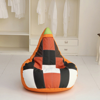 Chaise de loisir d'intérieur Fashion Stitching design paresseux Pouf pour canapé canapé de salon personnalisé Vente en gros Pouf pour chaise longue