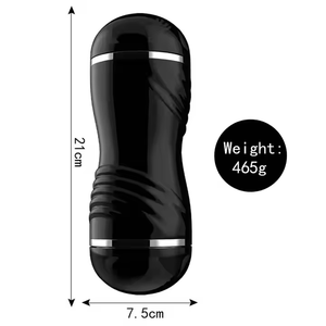 Produit phare : Masturbateur masculin Airplane Cup en TPE souple, double orifice vaginal, noir/rouge, fait main, prix abordable - Product Image 6