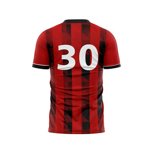 HEALY Dry Fit Polyester Sublimatie T-shirts Fabrikant Op Maat Voetbal V-hals T-shirts Heren - Product Image 6