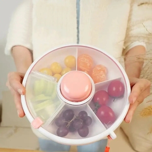 Portable Rotating Snack <b>Container</b>: Great for Children's Snacks, Fruit, and Dried Fruits - Product Image 2