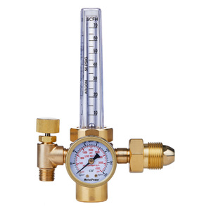 Regulador de Gas Argón WQ001 9/16-18 RH Macho CGA-580 .960"-14 RH Macho con Medidor de Flujo de Doble Tubo para Soldadura - Product Image 5