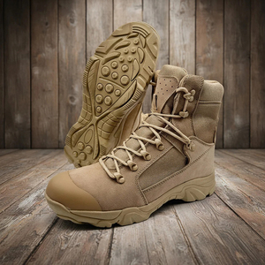 Bottes de randonnée en daim kaki DF22, à lacets, hautes, imperméables, pour toutes les saisons - Product Image 5