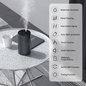 Ambientador de Aire Recargable por USB para Coche, Metálico, Sin Agua, Ecológico, Aromaterapia, Portátil, para Mesa, Hogar, Hotel - Product Image 4