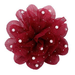 Elegant Pearl Mesh Flower Brooches For <b>Wedding</b> Hair <b>Accessories</b> Women's Clothing Shoes Bags Decorative Floral Ornament - Product Image 5