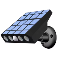 Lampe Murale de Sécurité Extérieure à Capteur de Mouvement Solaire IP65 Étanchéité 100 LED, Angle Réglable pour Jardin