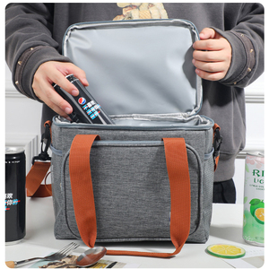 Double Layers Lunch Bag Ice <b>Box</b> <b>Cooler</b> for Women <b>Large</b> Capacity Women Tote for Adults Leakproof Thermal Lunch Bags - Product Image 4