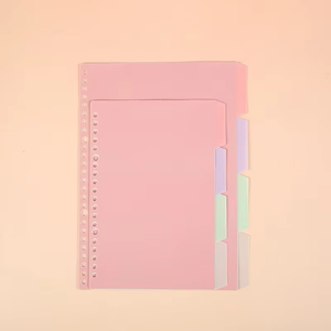 <span class=keywords><strong>ส</strong></span>มุดจดแบบถอดได้แบบ DIY หน้า<span class=keywords><strong>ต</strong></span>ัวเว้นวรร<span class=keywords><strong>ค</strong></span>หน้าดัชนี PP มาการอง COLOUR - Product Image 1