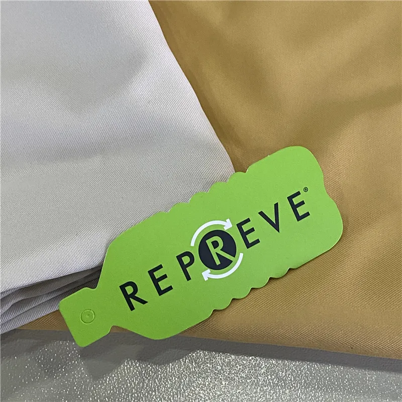 Grs certificado a partir de repreve 75d/144f reycled poliéster 2/2 sarja 90gsm tecido gabardine para roupas