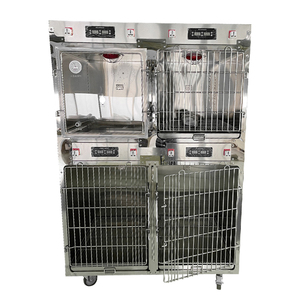 Jaula <span class=keywords><strong>para</strong></span> Perros de Acero Inoxidable con 4 Puertas y Control de Temperatura, Hermoso Diseño, Equipo Veterinario <span class=keywords><strong>para</strong></span> <span class=keywords><strong>Hospital</strong></span> de <span class=keywords><strong>Mascotas</strong></span> - Product Image 1