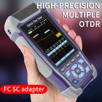 Mini reflectómetro de fibra óptica OTDR, 9 funciones, conector SC/UPC, probador Ethernet RJ45, Cable óptico de mapa de eventos 3G VFL OLS OPM