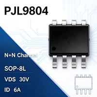 PJL9804 Dual N Channel MOSFET SOP-8L 30V 6A Mode Peningkatan (Enhancement Mode) Pemasangan Permukaan untuk Manajemen Daya