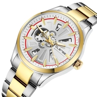 Montre automatique OLENSE, mécanique, squelette, luxe, acier inoxydable, pour homme, étanche, lumineuse, montre-bracelet pour homme
