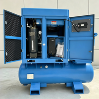 Compresseur d'air industriel à vis 4-en-1 7,5 kW 10 CV 8 bars AC VSD PM à vitesse variable et fixe pour découpe laser