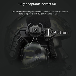 Casque tactique style 5.0 étanche en ABS pour la <span class=keywords><strong>chasse</strong></span> et le tir en extérieur, sans réduction <span class=keywords><strong>de</strong></span> bruit ni fonction <span class=keywords><strong>de</strong></span> capture sonore - Product Image 3