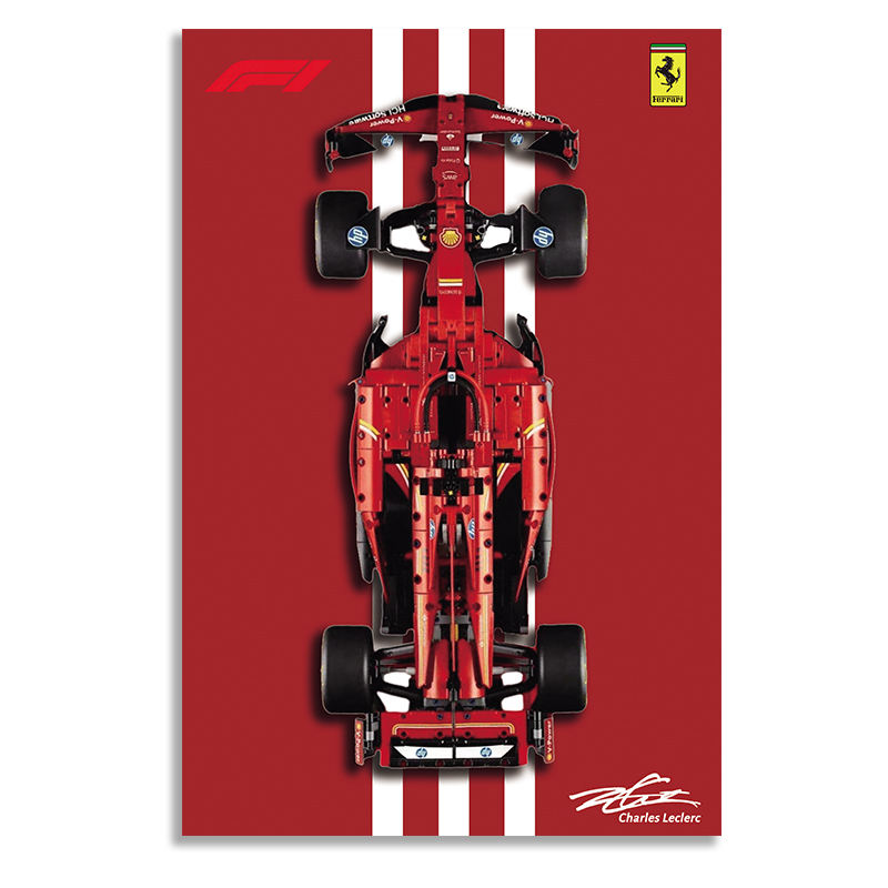 โมเดล Ferrari SF24-F1-C ไม่รวมชุดตัวต่อรถ