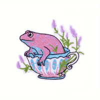 Patch brodé personnalisé à thermocoller/coudre, applique décorative DIY pour vêtements, chapeaux, sacs, pour meilleurs amis