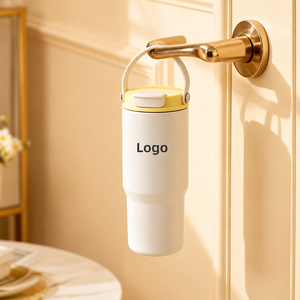 750ml 316 Stainless Steel Ceramic Liner Insulated Coffee Cup <b>Large</b> Capacity Portable Car Travel Tumbler Water Bottle - Product Image 4