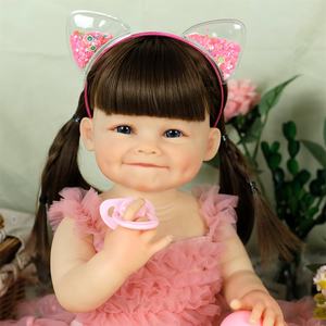 Lifereborn Nouvelles Tendances 55CM Reborn Baby Girl Soft Dolls Cadeaux d'anniversaire Jouets Beb Reborn Dolls pour filles - Product Image 1