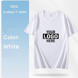 เสื้อยืดผู้ชายคอตตอนถักลายเรโทร 100% พิมพ์ลายสกรีน รับทำโลโก้แบรนด์ของคุณเอง ดีไซน์ลำลอง แขนสั้น ขายส่ง - Product Image 4