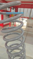 Ligne de revêtement électrostatique en poudre entièrement automatique pour ressorts / Ligne de production de pulvérisation de poudre pour ressorts