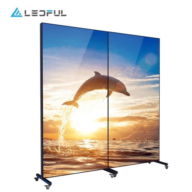 High Resolution P2.5mm Movable Standing Advertising LED Poster for Mall