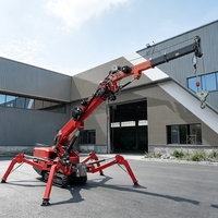 Mini-grue araignée certifiée EPA CE, capacité de 1,5 tonne, 3 tonnes, 5 tonnes, 8 tonnes