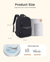 Sac à dos pour ordinateur portable LOVEVOOK pour femmes avec poche pour gobelet, sac à dos de travail 15,6 pouces, sac à main, sac de voyage, sac à dos d'école, sac à dos pour étudiants