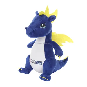 Personnalisation d'usine dinosaure bleu animal en peluche doux animaux en peluche jouets nouveau style en peluche