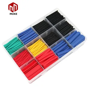 560PCS Heat Shrink Tubing Cable Sleeve Tube Assortment With Storage Case 5clors 12 Size 2:1