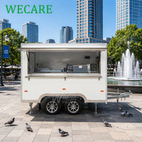 WECARE Ticari Seyyar Satış Karavanı Tam Donanımlı Restoran Bar Dondurma Kahve Bubble Tea Krep Yiyecek Kamyoneti Pizza Fırını ile