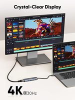 Hub USB-C 5 en 1 de haute qualité, 5 ports, 3 USB 3.0 + adaptateur convertisseur PD, chargeur rapide, alliage d'aluminium, en stock