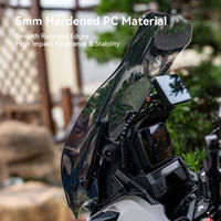 Nouveau pare-brise de moto ADV350, écran avant incurvé, 5 mm d'épaisseur, PC moulé par injection, réduction du bruit du vent, qualité optique, haute clarté