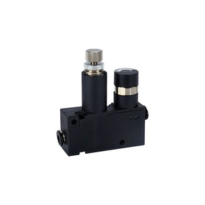 วาล์วลดแรงดันขนาดเล็ก RVUM4 4 RVUM6 6 ข้อต่อแก๊สแบบนิวเมติก ขนาดพอร์ต 1 4 นิ้ว - Product Image 2