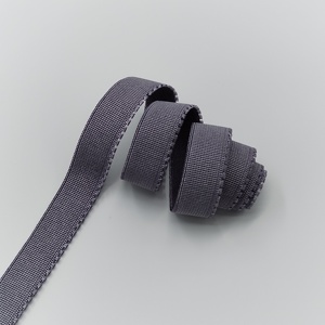 Chất lượng cao 25mm Polyester jacquard dệt thiên vị Băng tùy chỉnh gấp trên ban nhạc đàn hồi cho quần áo tóc giả tóc giả ban nhạc mềm bền - Product Image 2