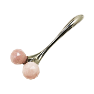 ลูกกลิ้งนวดหน้าทำจากคริสตัลโรสควอตซ์ลูกกลิ้งนวดหน้าปรับโลโก้ได้ตามต้องการ - Product Image 6