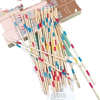 Juego de palos de recogida de Mikado de madera tradicional educativo Montessori