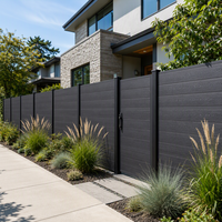 Clôture composite WPC sans entretien, écologique, écran d'intimité pour jardin de maison urbaine