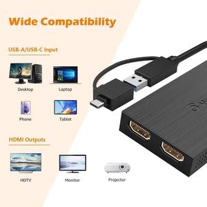 Adaptateur double écran UG7602HC HDTV Splitter Extended Display USB3.0/<span class=keywords><strong>USB</strong></span>-C vers HDTV 2K 4K <span class=keywords><strong>USB</strong></span> C vers HDTV - Product Image 4