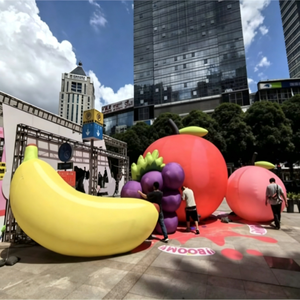 Globo Inflable con Forma de Fruta, Modelo de Dibujos Animados, Manzana, Plátano, Mascota, Impermeable, Duradero, para Decoración de Ferias Agrícolas, Eventos al Aire Libre, Verano - Product Image 4