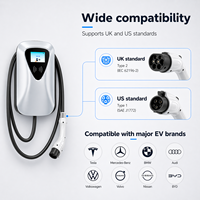 Neue 7kW DC Smart EV-Ladestation mit RFID-Kartenzugang Heimladestation CE/FCC-Zertifiziert 2 Jahre Garantie OEM ODM Unterstützung