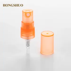 Özelleştirilebilir alüminyum sıkma pompası püskürtücü 20/400 parfüm Atomizer ince sis spreyler şişe kapakları için Flip Top Cap ile