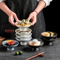 Bol à dessert en céramique japonaise XUANHUI, bol à glace, yaourt, pour restaurant, assiettes à gâteaux, apéritifs en porcelaine pour la maison