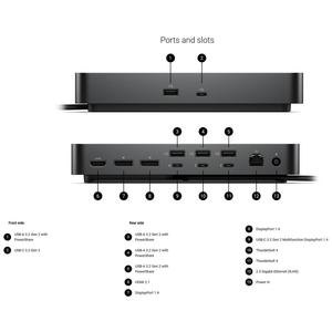 Station d'accueil <span class=keywords><strong>Thunderbolt</strong></span> 4 WD25TB4 avec USB-C 180W, double DP, 2.5GbE - Product Image 1